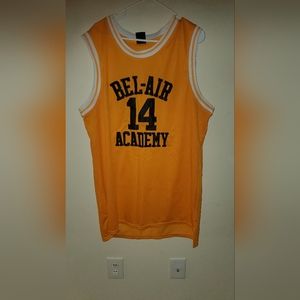 #14 Will Smith The Fresh Prince of Bel Air Academy Basketball Jersey Yellow